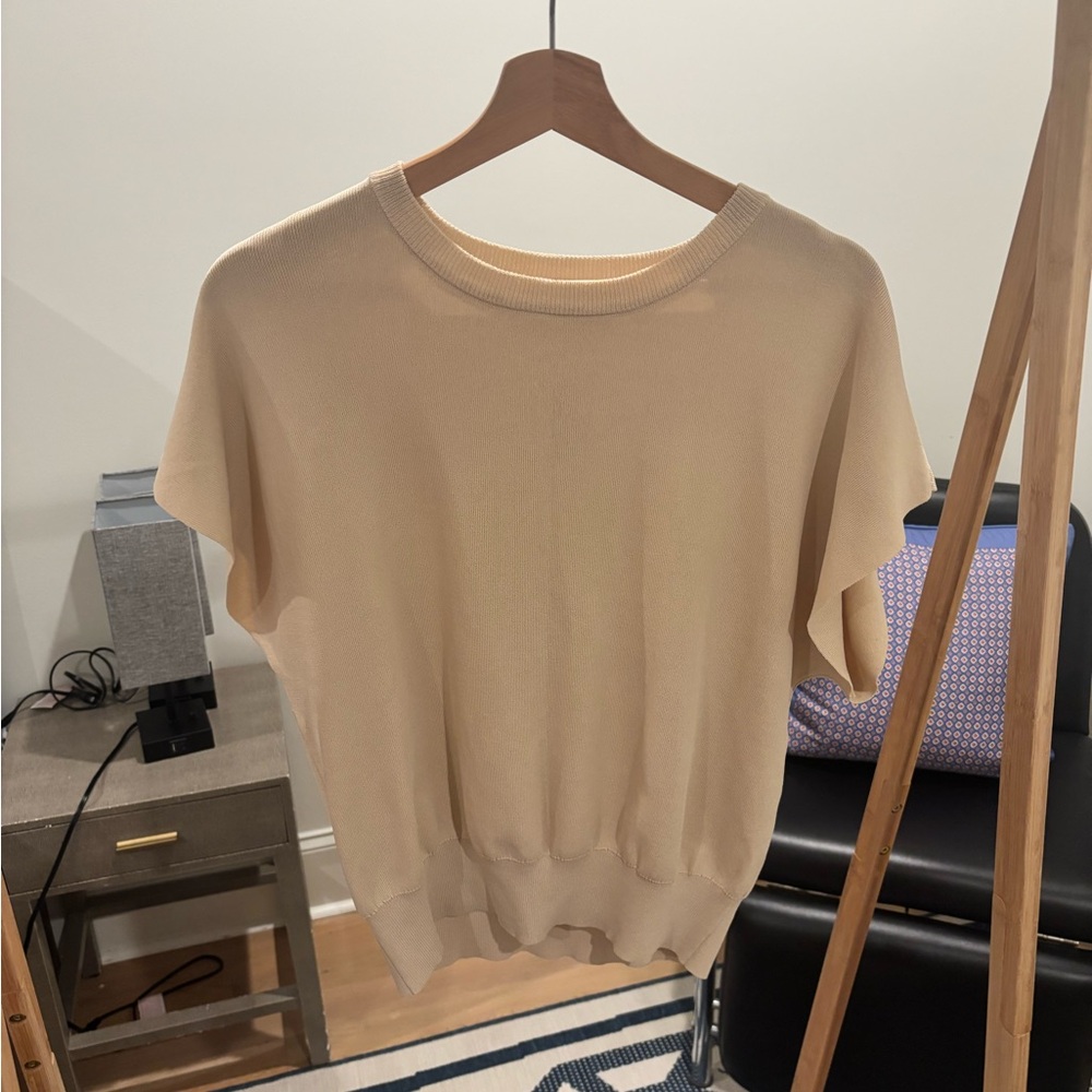 Women’s Dreamers By Debut Short Sleeve Top in Beige